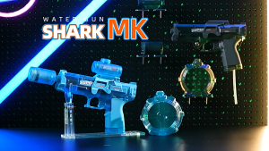 Electric Kids Water Gun / Rechargeable Splash Water Gun Toy With Light / Ourdoor Swimming Pool Summer Toy