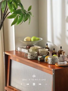 ชั้นวางของบนโต๊ะ ที่วางแก้วกาแฟ ชั้นวางอเนกประสงค์ ทำจากไม้ไผ่ ชั้นวางของในครัว ประหยัดพื้นที่ ติดตั้งง่าย