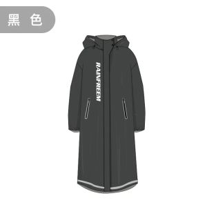 Multifunctional Windbreaker ประเภทเสื้อกันฝนแฟชั่นกระเป๋าที่กระโปรงผู้หญิงคู่กันน้ํา Rain Poncho เดินป่ากลางแจ้งขี่คู่ Rainsuit