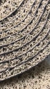 Car Matting Floor Matting Spaghetti Noodle Nomad Coil Matting/DIY BEIGE (with SPIKE BACK SIDE) 10mm thickness