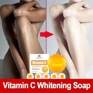 Vitamin C scrub soap Whitening Soap 100g skin whitening soap whole body armpit whitening melanin removal exfoliating chicken skin removal deep cleansing Whitening Soap