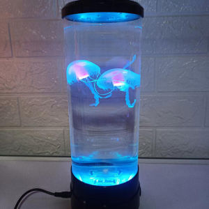 LED Jellyfish Aquarium Night Light 7-Color Changing Mood Lamp for Home Office Sleep Relax Gifts