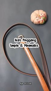 Ikat Pinggang Wanita Sabuk Bahan Kulit Polyurethane Kasual Retro Vintage Kekinian Belt Polos PU14