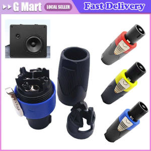 2/10x 4 Pole Audio Speaker Connectors Plugs Twist Lock Rechargeable Portable Speaker Wireless for Neutrik Speakon