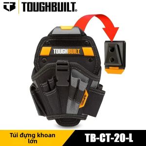 Túi Đựng Mũi Khoan Lớn TOUGHBUILT TB-CT-20-L Túi Đựng Mũi Khoan Cho Đai Dụng Cụ Túi Đeo Thắt Lưng Di Động Túi Đựng Máy Khoan Cầm Tay Bằng Vải Oxford