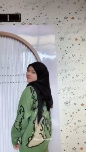 DINO SWEATER RAJUT OVERSIZE KOREA UPDATE WARNA TERBARU