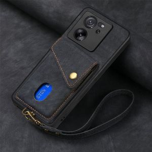 Case For OPPO A18 A38 A58 A78 A98 5G 4G A 18 38 58 78 98 2023 Luxury Leather Phone Cover Casing Card Slot Wallet Stand Holder Shockproof Bumper Soft TPU Edge Lanyard