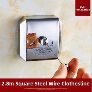 304 Stainless Steel Invisible Indoor Clothesline
