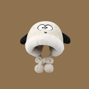 หมวกไหมพรมกันหนาว ลายการ์ตูนน่ารักสำหรับเด็กผู้หญิง หมวกฤดูใบไม้ร่วงและฤดูหนาว อุ่นสบาย สวมใส่สบายๆ ทันสมัยและอเนกประสงค์ ป้องกันหูได้ดี