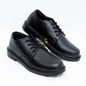 Sepatu PDH Tali Pendek Varian Kilap dan Doff OOTD Formal Harian Security pria kuliah Kantor satpam