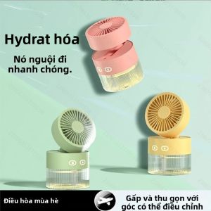 Quạt Làm Mát Bằng Nước USB Mini Có Phun Sương Đèn Ngủ Để Bàn Có Thể Gập Lại Để Sử Dụng Ngoài Trời Tại Văn Phòng Tại Nhà - Quạt Làm Mát Tuabin