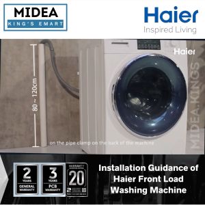 Haier 10kg / 10.5kg Inverter Front Load Washing Machine HWM100-FD10829 / HW105-BP1239S8 Washer Mesin Basuh