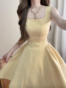 SUHUIQIAN | Petite A-Line Waist Cinching Dress