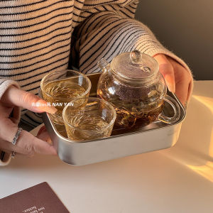 ชามตักชาสแตนเลสขนาดเล็ก พร้อมฝา กันน้ำมัน ใส่ของสด พร้อมชั้นวางตาข่าย ช่องระบายอากาศ ชามตักชาแบบเปิด ชามตักชาสำหรับผู้หญิง