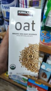 Date 06/26 Thùng 6 Hộp Sữa Yến mạch hữu cơ Kirkland Mỹ 946ml x 6 - Organic Oat Beverage 946ml x 6 box.