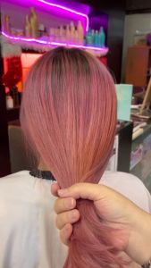 (FREE bleach set) Direct rose gold Hair Color Kit (10minutes )100ml+Free Bleach&Peroxide(100ml) merah hair pink dye rambut rose gold hair dye permanent dye Muslim friendly hair