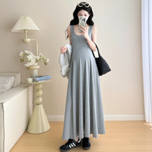 Summer Stripe Sun Protection Maternity Dress