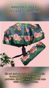 UV Automatic Umbrella 8ribs 12bones with Anti-Radiation and Wind Proof and Flower Design
