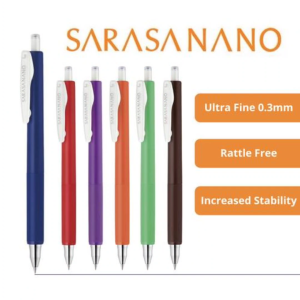ZEBRA SARASA NANO GEL PEN - 0.3 MM