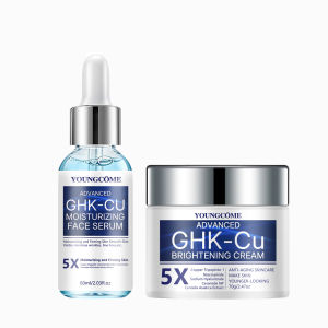 GHK-CU Copper Peptide Anti-Aging Face Cream & Serum - Firming & Hydrating Moisturizer for All Skin Types Skincare for Women