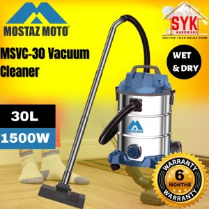 SYK Mostaz Moto MSVC-30 (30 Litre) 3 IN 1 Wet and Dry Vacuum Cleaner Blower Vacuum Heavy Duty Vacum Cleaner Vakum