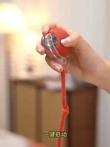 2PCS Auto Electric Rolling Ball Toys Cat Teasing Ball Cat Toy Ball Self-Happy Boredom Relief Handy Tool with Rope Pet