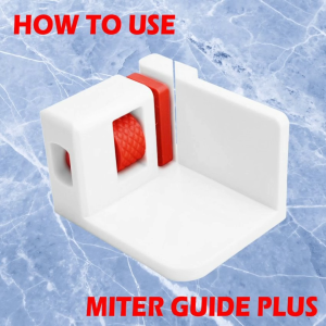 EB Adjustable Miter Guide Plus For Sintra Board 45 Degrees Corner Cutting Guide 3D Printed