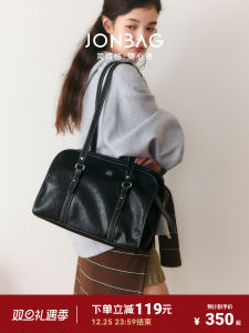 Large Capacity Commuter Tote Bag JONBAG Casual Simple Style Womens Handbag Soft PU Leather Shoulder Strap Detachable