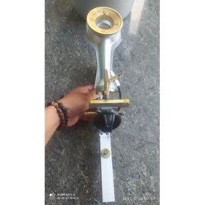 kompor popcorn nyala biru tungku kuningan
