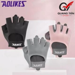 Găng tay tập gym Aolikes hở ngón cao cấp tập gym tập yoga AL - 121