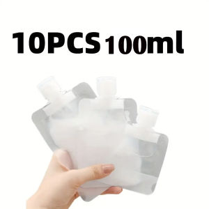 5/10Pcs Plastic Travel Toiletry Bags Portable Lotion Containers Travel Dispensing Bags Cosmetic Packaging Storage Tool