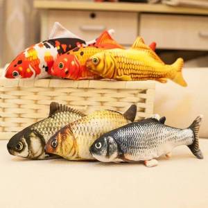 ปลาดุ๊กดิ๊ก ของเล่นแมว ดิ้นดิ้นได้ ปลาน้อยแสนซนดุ๊กดิ๊ก ดิ้นได้