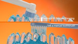 ใหม่! [แถมกล่องพกพา] Bitvae R2 สีดำ - แปรงสีฟันไฟฟ้า หัวแปรง ทรงกลม มีระบบ ตรวจจับ น้ำหนักมือ หัวแปรง เปลี่ยน 8 ชิ้น ใช้ได้กับ ยาสีฟัน ทุกชนิด