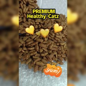 [Original] Cat Food Makanan Kucing PREMIUM Healthy-Catz (Repack 1kg) Kibbles Gemuk Murah Najis Tak Busuk 猫粮