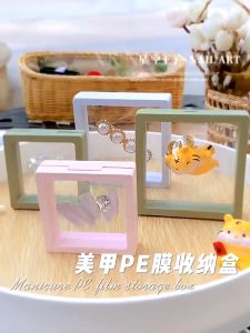 Kotak Penyimpanan Perhiasan Aksesoris Aesthetic / Organizer Dengan Plastik Transparan Tahan Debu