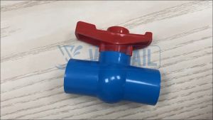 1/2 To 1 Blue Pvc Ball Valve Fixtures Plumbing Valves Water Pipe Accessories