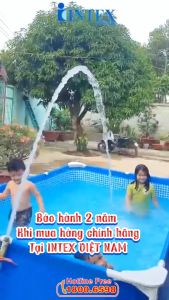 Bể Bơi Phao Khung Kim Loại Chữ Nhật Intex nhiều kích cỡ - Bảo hành chính hãng