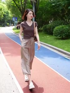 Acetic Satin Slenderizing A-line Half Skirt