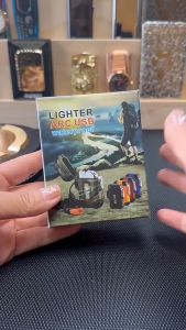 Dual Arc Plasma Electric Rechargeable Flameless Lighter Waterproof Windproof