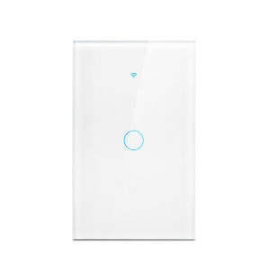 Công Tắc Tường Thông Minh WiFi Tuya Smart Life Cảm Ứng LED Tương Thích Với Alexa Và Google Home Chuẩn Mỹ 1/2/3/4 Gang Không Cần Dây Trung Tính