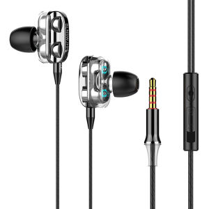 4D Bass Headset Gaming 3.5MM Wired Earphone with Mic Stereo Headset With Wired Control Universal