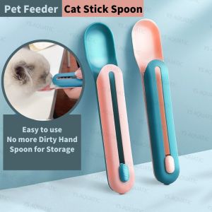 YS AQUATIC Cat Snack Stick Wet Food Spoon Scoop Feeder 宠物猫狗猫条勺