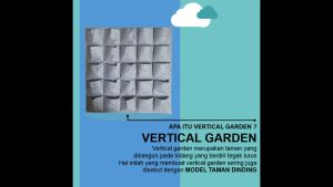 Pot Garden Vertical 1m x 1m: 25 Kantong Non Woven Geotextile Glaswol