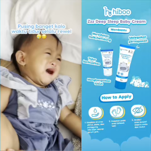 hiboo Zzz Deep Sleep Baby Cream 30g [Set 2x] + All Purpose Baby Balm 15g  Ruam Popok - Nourishing Balm Calming Baby Oil Anak B55