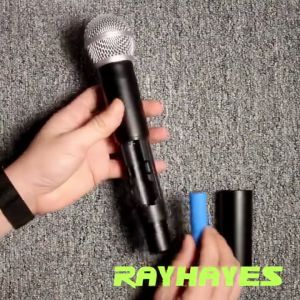 RAYHAYES Rechargeable Karaoke Wireless Microphone UHF Recording Karaoke Mic With Receiver Work 5 Hours For Speakerfor Karaoke Singing Wedding DJ Party Speech Church Class Use 200ft
