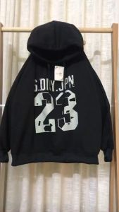 Áo hoodie nam nữ  Phối Chữ Bò Rách VÀ số 23 Tay chuông dài tay mũ 2 lớp nót nỉ dày mịn form rộng thời trang Hàn Quốc