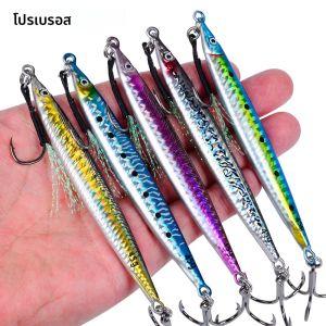 5pcs สมจริง 3D พิมพ์เหยื่อตกปลาน้ําเค็มที่เพิ่มขึ้นความทนทาน14G/17G/21G/28G/35G/45G เหยื่อประดิษฐ์