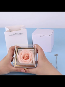 Rotating Surprise Gift Box Bear Cake Ring Box Proposal Valentine Anniversary Birthday Kotak Hadiah
