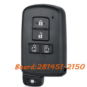 KEYECU 281451-2150 231451-0120 Smart Remote Key Fob for Toyota Alphard Vellfire Esquire Noah Sienta Voxy 312MHz /314MHz 8A Chip