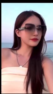 Kacamata Hitam frame besar Pantai Bingkai Oversize Persegi Untuk Wanita